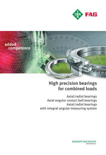 High precision bearings for combined loads