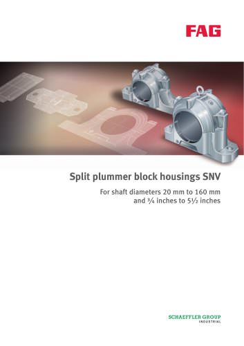 Split plummer block housings SNV