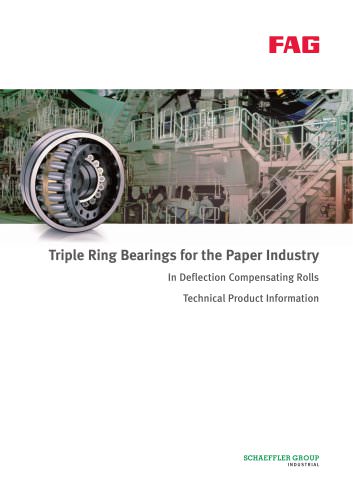 Triple Ring Bearings for the Paper Industry In Deflection Compensating Rolls