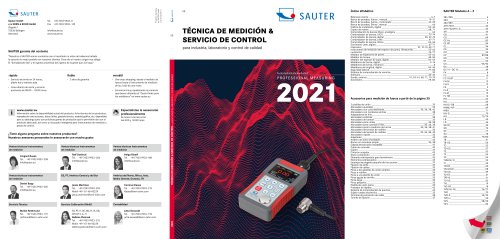 TÉCNICA DE MEDICIÓN & SERVICIO DE CONTROL