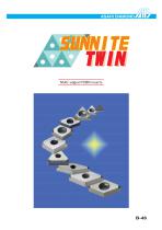 SUNNITE TWIN multi-edged PCBN inserts