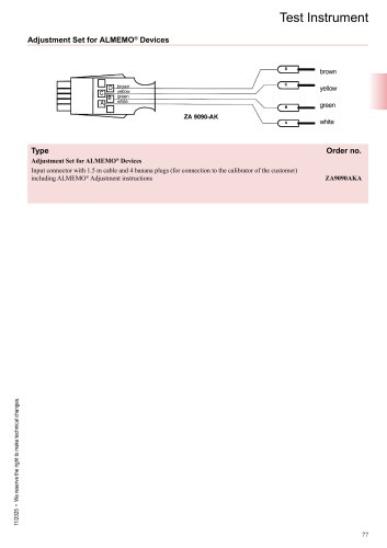 Adjustment cable