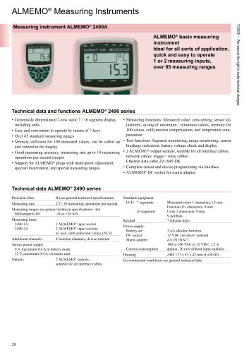ALMEMO&reg; 2490A