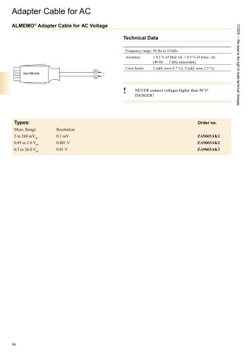 ALMEMO&reg; Connector for AC 