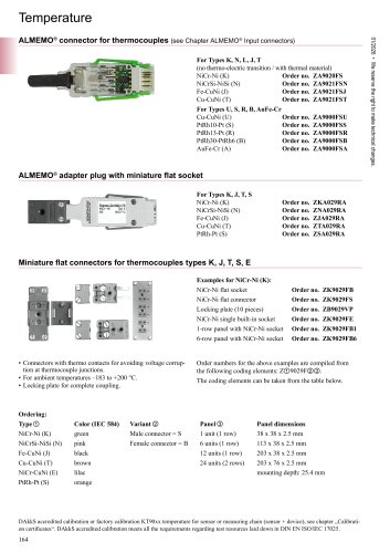 Connectors for thermocouples