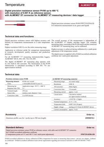 Digital precision resistance sensor Pt100