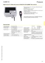 Digital sensor for differential pressure FDAD12P