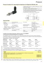 Pressure transducer of refrigerants