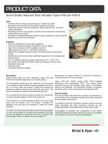 Sound Quality Head and Torso Simulator Types 4100 and 4100-D