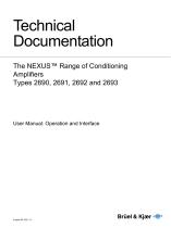 The NEXUS Range of Conditioning Amplifiers Types 2690, 2691, 2692 and 2693
