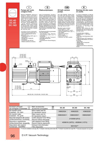 HIGH VACUUM PUMP DC.4D