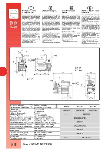 HIGH VACUUM PUMP RD.2D