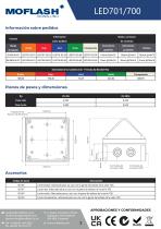 Ficha técnica - Baliza LED701-700 - 2