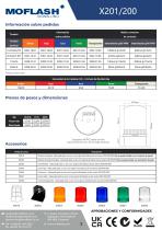 Ficha técnica - Baliza X201-200 - 2