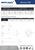 Ficha técnica - Bocina acústica TDE - 2