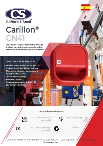 Ficha técnica - Sirena electrónica C&S CN41