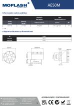 Ficha técnica - Zumbador AE50M - 2