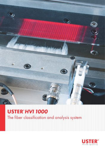 The fiber classification and analysis system USTER® HVI 1000