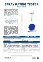 SPRAY RATING TESTER
