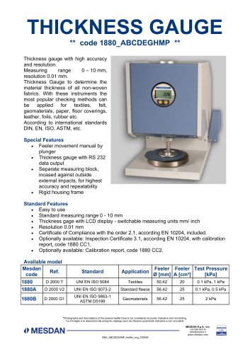 THICKNESS GAUGE