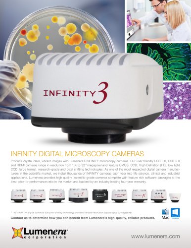 INFINITY DIGITAL MICROSCOPY CAMERAS