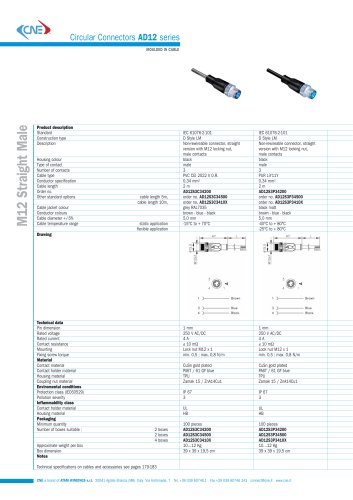 Circular Connectors AD12 series