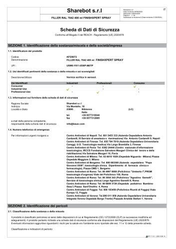 SDS Finishxpert Filler