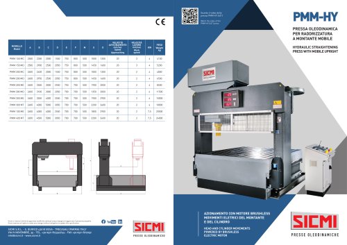 PMM-HY - Electric Hydraulic Straightening Press