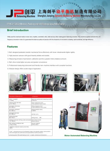 Jp Automatic Balancing Machine for New Energy Motor