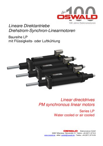 LP CYLINDRICAL LINEAR MOTORS