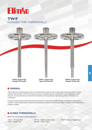 Flanged Type Thermowells