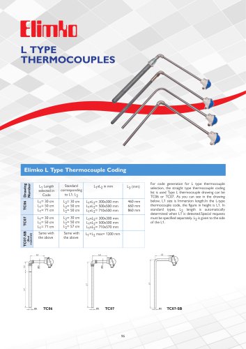 L Type Thermocouples