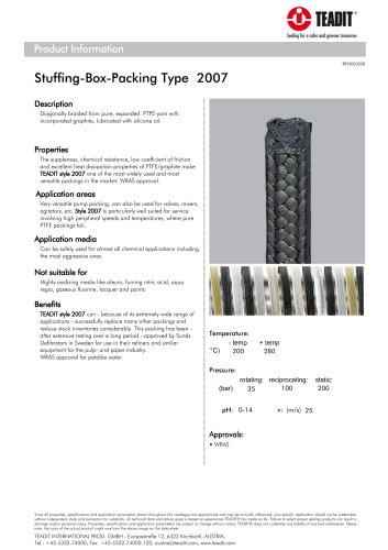 Stuffing-Box-Packing Type 2007