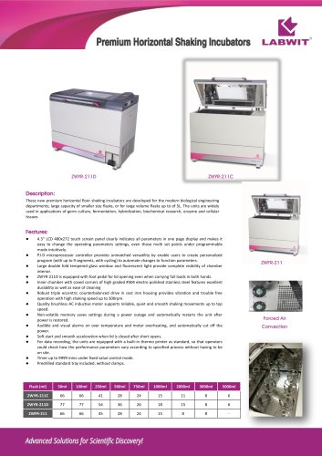 Premium Horizontal Shaking Incubators