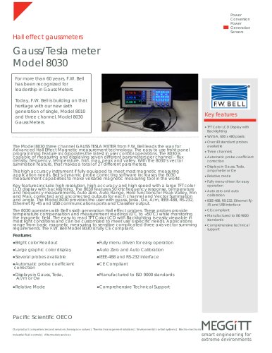 Gauss/Tesla meter Model 8030