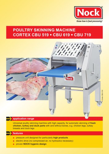 Poultry skinning machine CBU