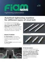 Autofeed tightening machine for different stud bolt