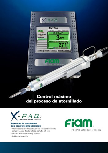 Sistemas de atornillado con control computarizado