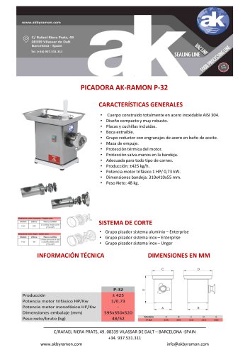 PICADORA AK-RAMON P-32