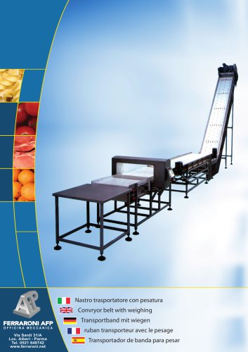 Conveyor belt with weighing