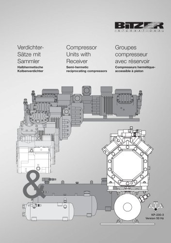 Compressor Units with Receiver (Semi-herm. Recip. Compr.) KP-230-3