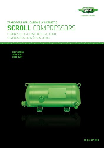 Horizontal scroll compressors ESP-205-2