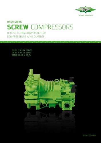 Open drive screw compressors SP-500-3