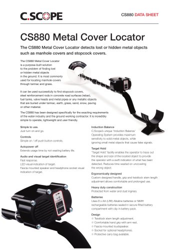 CS880 Métal Cover Locator