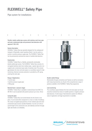 Datasheet Flexwell-Sicherheitsrohr