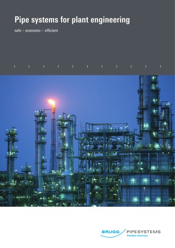 Pipe systems for plant engineering