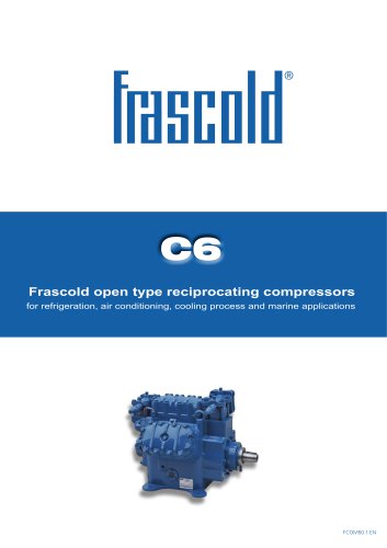 C6 - Frascold open type reciprocating compressors