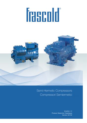 Reciprocating semi-hermetic compressors  FCAT01