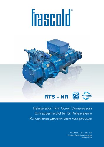 Refrigeration Semi-hermetic screw compressor RTS / NR - 50 Hz