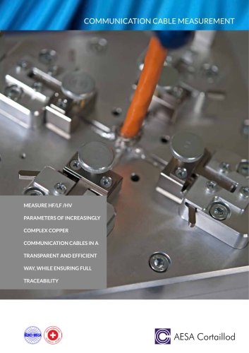 Communication Cable Measurement - Family Brochure